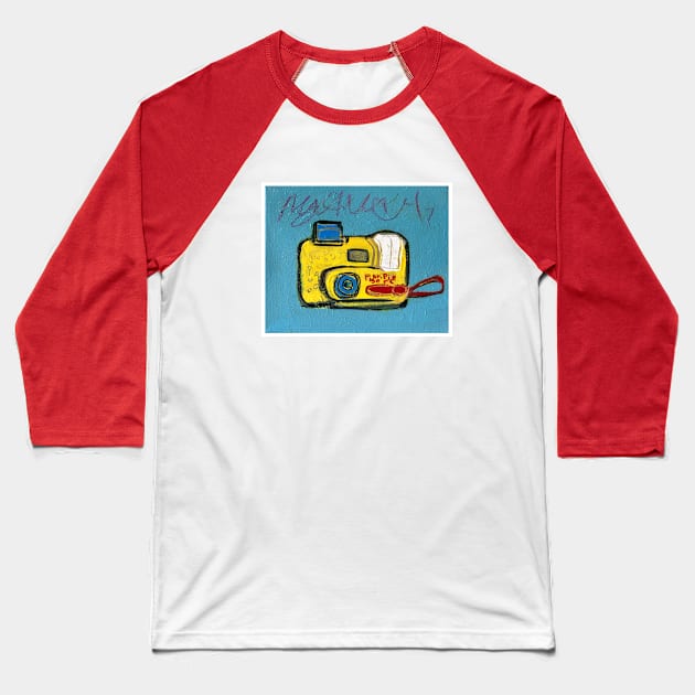 Toy Camera Baseball T-Shirt by ElSantosWorld